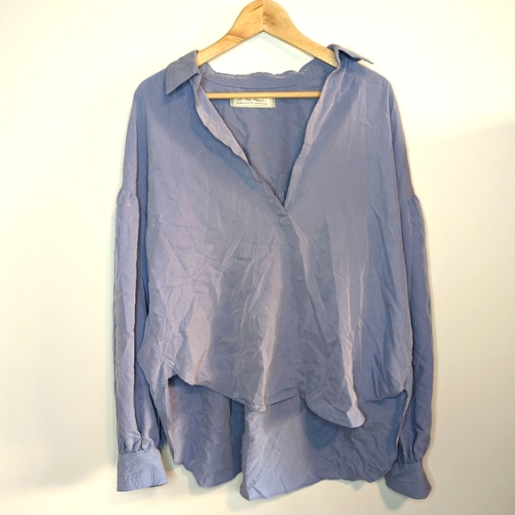 We The Free Love Until Tomorrow Oversized Pullover Top with High Low Hem - Picture 3 of 9